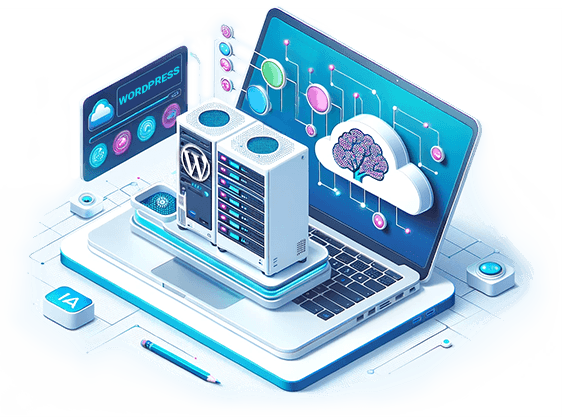 Con la nostra soluzione di <strong>Intelligenza Artificiale</strong> crea, gestisci e ottimizza il tuo sito in modo più efficiente e personalizzato. Sperimenta la combinazione perfetta di prestazioni e tecnologia che ti pone un passo avanti. <strong>Senza processi tecnici o configurazioni complicate</strong>.